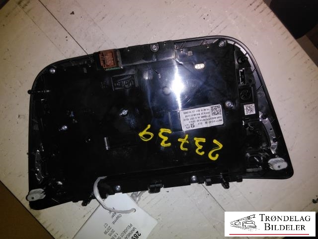 Varmeapparat betjening til Peugeot 508 2014-2018 (Type I, Fase 2)  (E1100668|98077013XZ-02|)