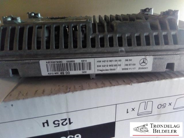 Multimedia display (MCU - Media Controller Unit) til Mercedes E-Klasse 2009-2013 (Fase 1) (W212) (W212) (A2C53379480|)