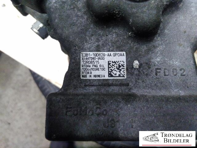 Aircondition kompressor til Ford Transit Courier 2014-2018 (Type I, Fase 1)  (E3B1-19D629-AA|G1B119D629AA|1846037|2016401|)