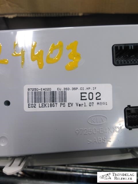 Varmeapparat betjening til Kia Soul 2014-2019 (Type II) (97250E4020|E02|A2C92367101|97250E4020)