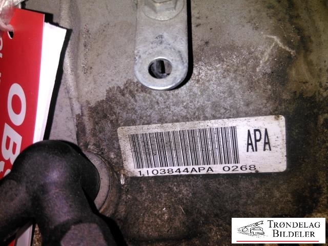 Girkasse 4WD hovedkasse til Suzuki Swift 2011-2017  (APA|1I03844APA 0268|)