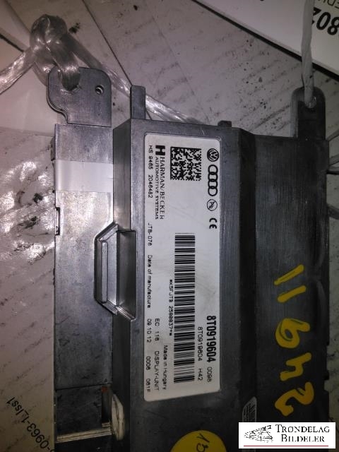 Multimedia display (MCU - Media Controller Unit) til Audi A5 2007-2016 (Type I)  (HARMAN/BECKER|8T0919604|)