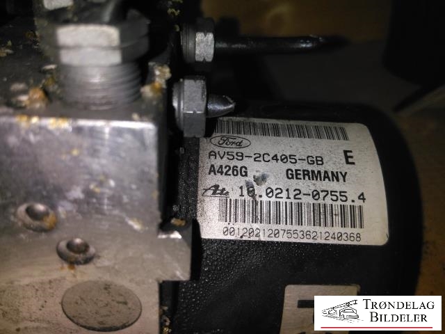 ABS sentral til Ford Fiesta 2013-2017 (Type VI, Fase 2) (FORD|AV592C405GB|10.0212-0755.4|A426G)