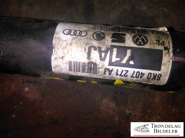 Drivaksel høyre foran, bensin/automat til Audi A5 2007-2016 (Type I)  (8K047271AJ|)