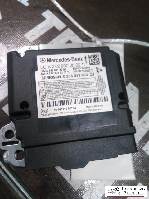 Airbag elektronikk til Mercedes B-Klasse, electric drive 2014-2018 (W242) (W242) (A2429002502|)