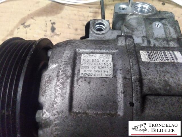 Aircondition kompressor til Škoda Fabia 2007-2010 (Type II, Fase 1)  (DENSO|89026|07E01328|6Q080806G|6Q0820803B|6Q0820803D|6Q0820803DX|6Q0820803E|6Q0820803G|6Q0820803H|6Q0820803HX|6Q0820803J|6Q0820803K|6Q0820803NX|6Q0 820 808 F|6Q0 820 808 G)