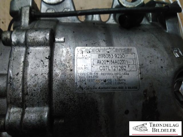 Aircondition kompressor til Isuzu D-Max 2007-2012 (Type I)  (CALSONIC|8980839230|C07L121262|)