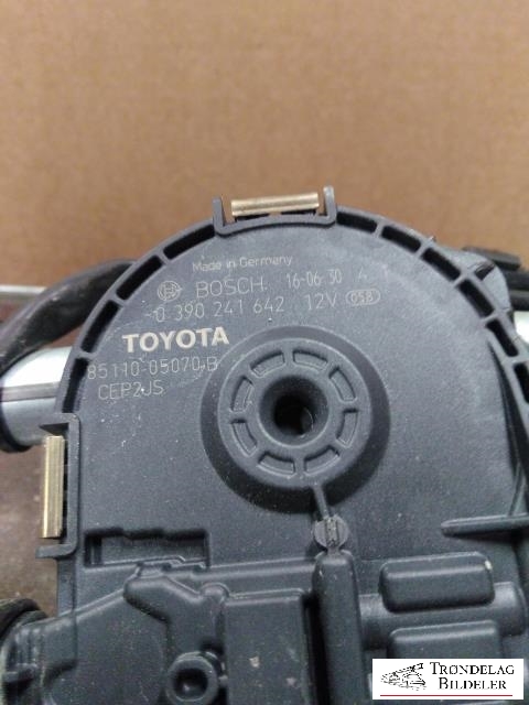 Viskermotor frontrute komplett m/overføring til Toyota Avensis 2015-2019 (Type III, Fase 2)  (BOSCH|85010-05070|85010-05080|390241642|85110-05070|)