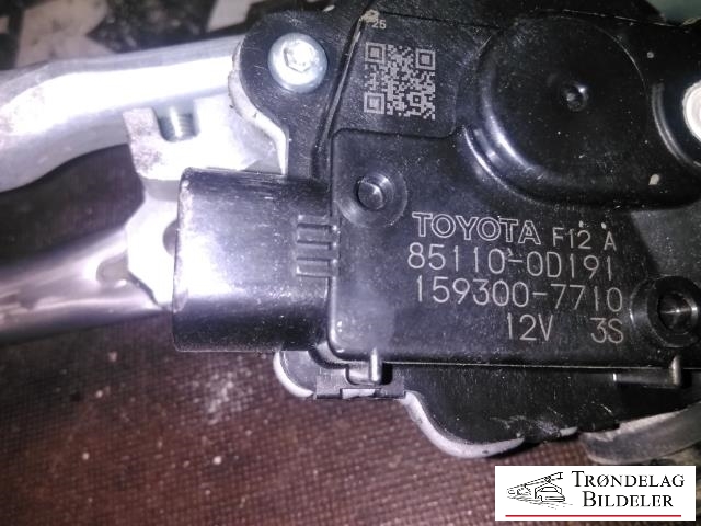 Viskermotor frontrute komplett m/overføring til Toyota Yaris 2014-2020 (Type III, Fase 2) (TOYOTA|85110-0D191|159300-7710|)