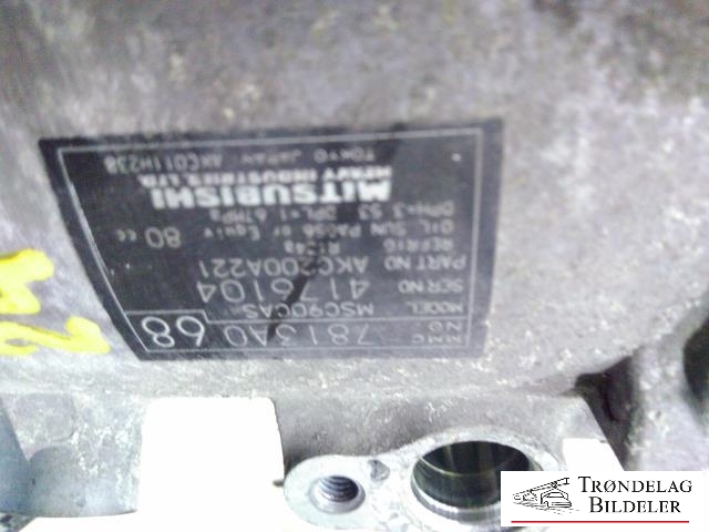 Aircondition kompressor til Mitsubishi Outlander 2007-2010 (Type II, Fase 1)  (7813A091|6453VZ|6433WA|6453WA|AKC200A221|AKC200A221A|AKC200A221G|AKC200A222|AKH200A221G|7813A068|7813A069|7813A096|7813A128|7813A129|)