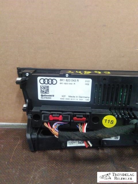 Varmeapparat betjening til Audi A4 2007-2014 (Type IV) (B8) (B8) (8K1820043R|)