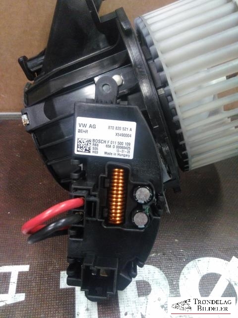 Varmeapparat motor til Audi A4 2007-2014 (Type IV) (B8) (B8) (BOSCH|8T1 820 021|8T0 820 521 A|)