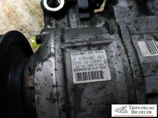 Aircondition kompressor til Audi A5 2007-2016 (Type I)  (DENSO|4G0 260 805 B|4F0260805AJ|89513|4G0260805B|8E0260805AS|8K0260805J)