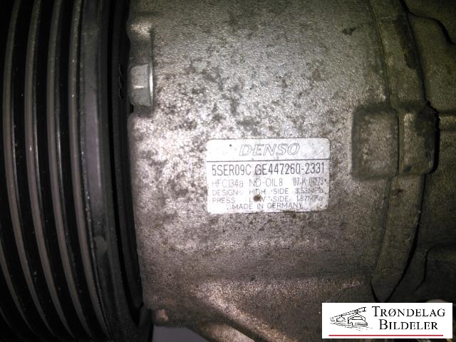 Aircondition kompressor til Toyota Auris 2007-2010 (Type I, Fase 1) (DENSO|88310-02390|)