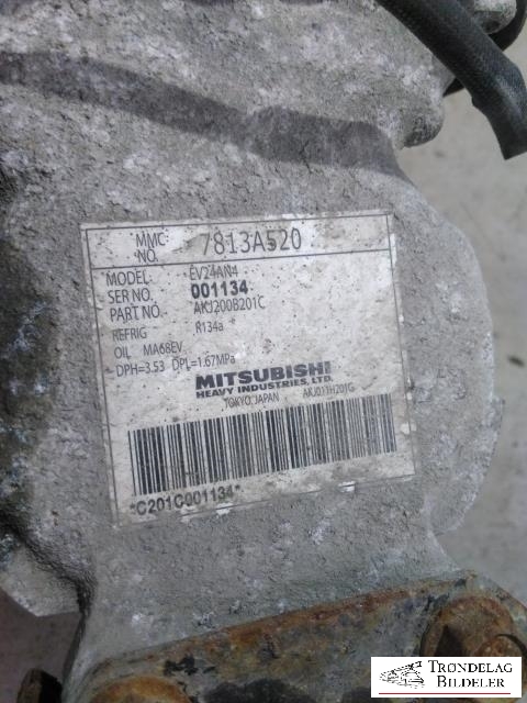 Aircondition kompressor elbil til Peugeot iOn 2011-2020 (7813A520|EV24AN4|AKJ200B201C)