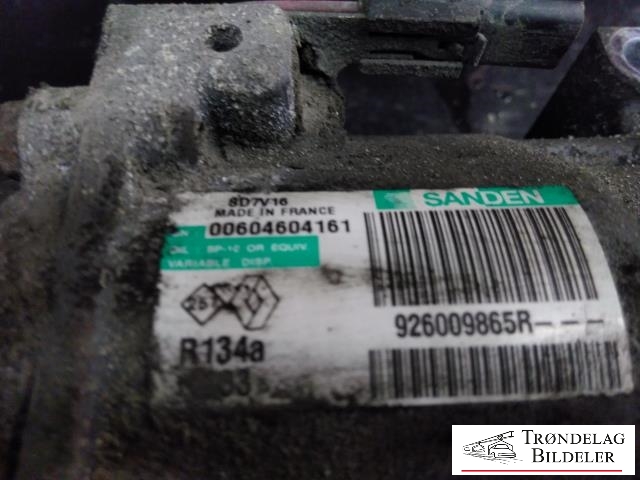 Aircondition kompressor til Nissan Qashqai 2010-2014 (Type I, Fase 2)  (SANDEN|2763000Q3J|926009865R|890742|51-0991|)