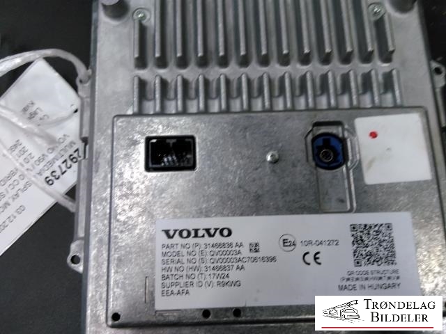 Multimedia display (MCU - Media Controller Unit) til Volvo V90 / V90 CC / S90 2016-->> (VOLVO|31466836AA|)