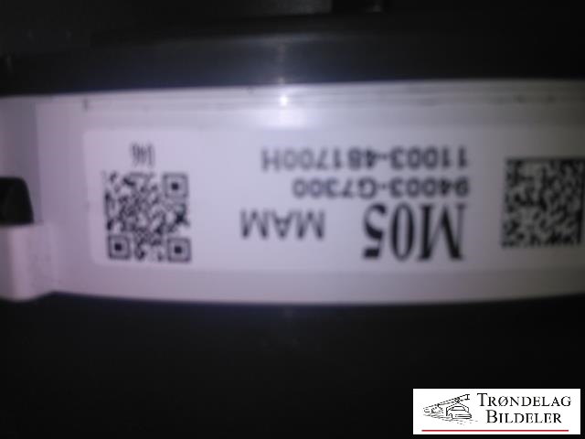 Instrumentpanel til Hyundai Ioniq Electric 2016-2019 (Fase 1)  (94003G7300|11003481700H|)