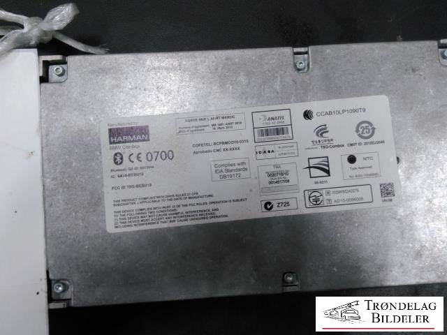 Bilstereo diverse til BMW X3 2010-2017 (F25) (F25) (BMW|84.10 - 9244188-01|)