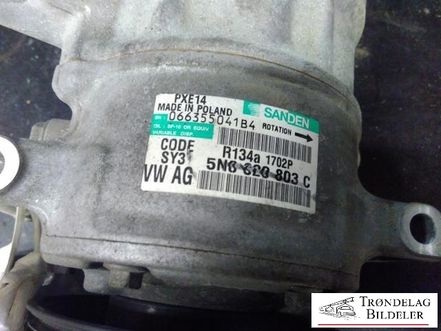 Aircondition kompressor til Škoda Octavia 2009-2013 (Type II, Fase 2) (SANDEN|5Q0820803F|5Q0820803K|890632|5Q0820803D|5Q0820803J|5Q0820803G|1K0820803A|1K0820803B|1K0820803H|1K0820803K|1K0 820 859 S|1K0820803M|5Q0820803M|5Q0 820 803 C|1K0820803J|1K0 820 859 T|1K0820803N|1K0820803P|1K0820803Q|1K0820803S|5K0820803|5K0820803A|5K0820803B|5K0820803C|5K0820803D|5K0820803E|5K0820803F|5K0820803G|5K0820803H|5K0820803J|5K0820803K|5N0820803|5N0820803A/B|5N0820803C|5N0820803D|5N0820803H)