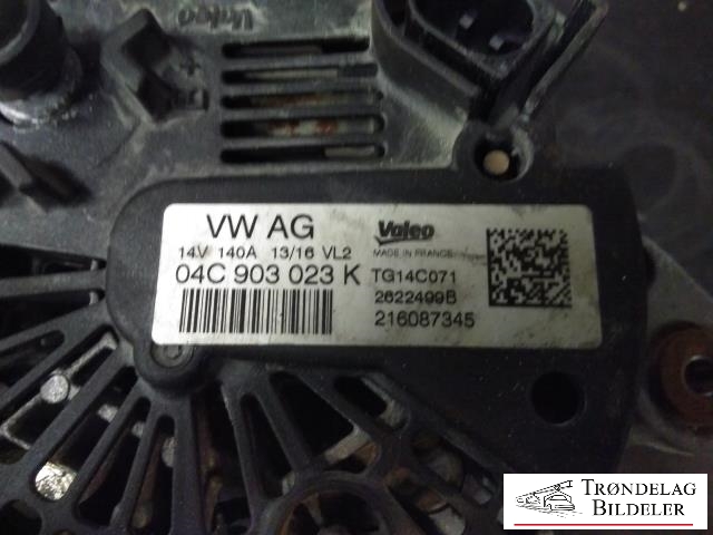 Dynamo til VW Golf VII 2012-2017 (Fase 1)  (VALEO|04C 903 023K|)
