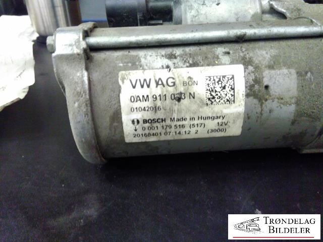 Starter til VW Golf VII 2012-2017 (Fase 1)  (BOSCH|0AM 911 033 N|0 001 179 516|)