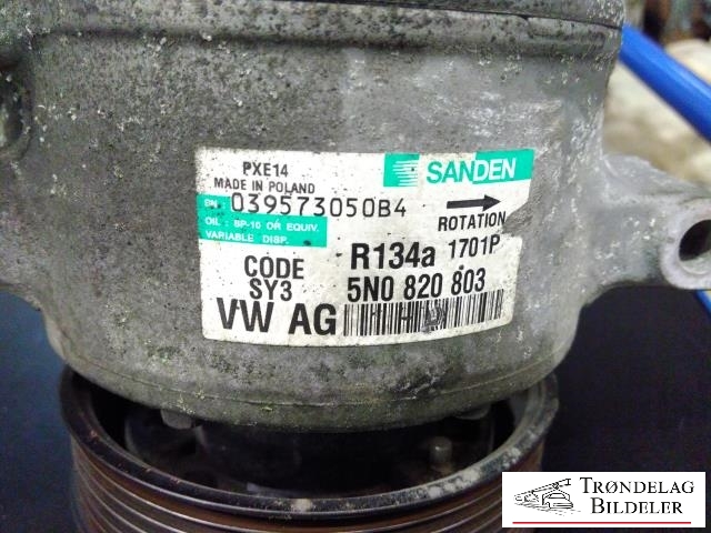 Aircondition kompressor til Škoda Yeti 2009-2013 (Fase 1)  (SANDEN|5Q0820803F|5Q0820803K|890632|5Q0820803D|5Q0820803J|5Q0820803G|1K0820803A|1K0820803B|1K0820803H|1K0820803K|1K0 820 859 S|1K0820803M|5Q0820803M|5Q0 820 803 C|1K0820803J|1K0 820 859 T|1K0820803N|1K0820803P|1K0820803Q|1K0820803S|5K0820803|5K0820803A|5K0820803B|5K0820803C|5K0820803D|5K0820803E|5K0820803F|5K0820803G|5K0820803H|5K0820803J|5K0820803K|5N0820803|5N0820803A/B|5N0820803C|5N0820803D|5N0820803H)