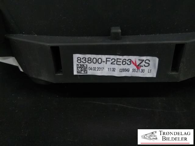 Instrumentpanel til Toyota Auris 2015-2019 (Type II, Fase 2)  (83800-F2E63|A2C94485000|)