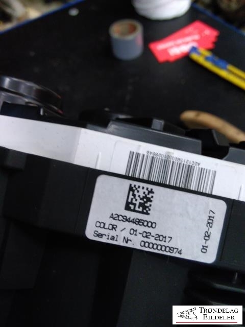 Instrumentpanel til Toyota Auris 2015-2019 (Type II, Fase 2)  (83800-F2E63|A2C94485000|)