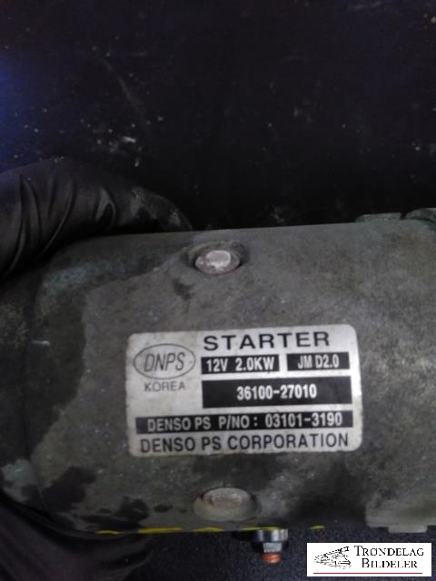 Starter diesel til Hyundai Santa Fe 2006-2009 (Type II, Fase 1) (DENSO|3610027010|031013190|)
