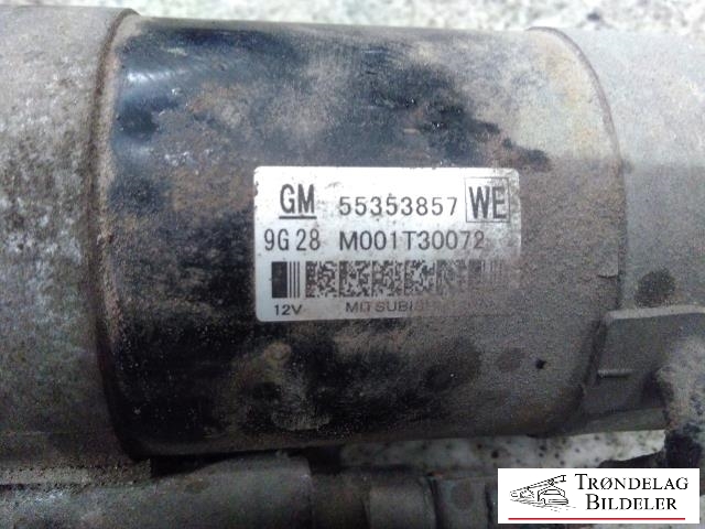 Starter diesel til Opel Insignia A 2009-2014  (MITSUBISHI|55353857|M001T30072|)
