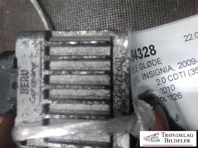 Rele gløde til Opel Insignia A 2009-2014 (55574293|0522122601|)