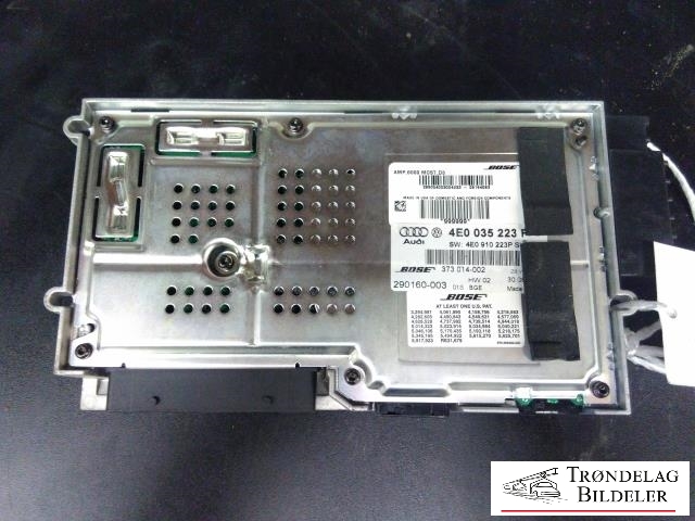 Bilstereo forsterker til Audi A8 2003-2010 (Type II)  (BOSE|290160-003|4E0 035 0233|)