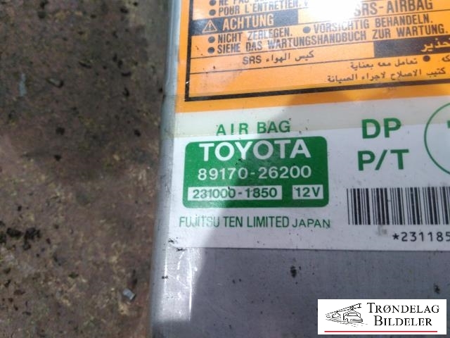 Airbag elektronikk til Toyota Hiace 2007-2012 (Fase 3)  (TOYOTA|89170-26200|)