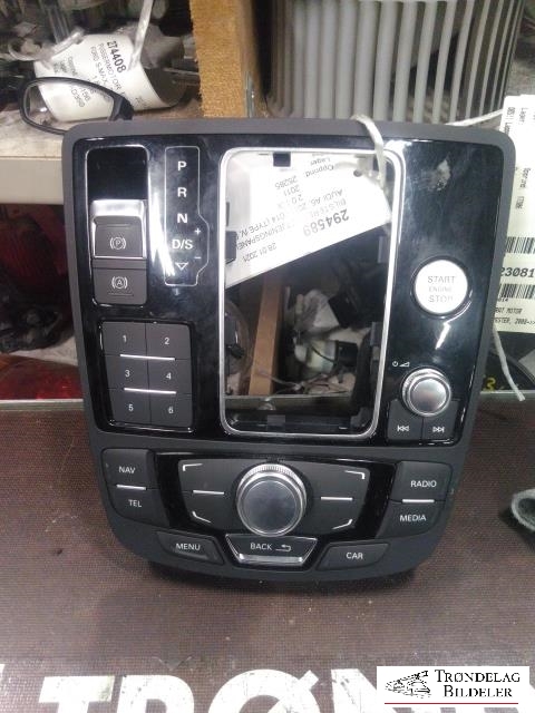 Bilstereo betjeningspanel til Audi A6 2011-2014 (Type IV, Fase 1) (C7) (C7) (4G1919610|1009055202|)
