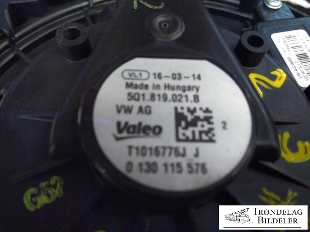Varmeapparat motstand til Audi A3 2012-2016 (Type III, Fase 1)  (VALEO|5Q1819021|5Q1819021A|5Q1819021B|5Q1819021E|5Q1819021H|5Q1819021J|5WB819015A|5Q0 907 521 A|5Q0 907 521 E|715269)