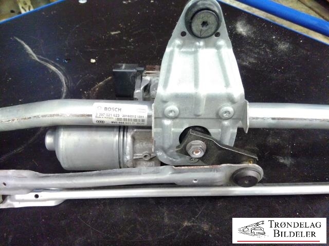 Viskermotor frontrute komplett m/overføring til Audi A3 2012-2016 (Type III, Fase 1)  (BOSCH|3 397 021 623|8V1 955 023D|)