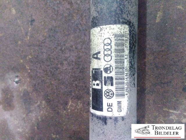 Drivaksel venstre bak, diesel/automat til Audi A6 2011-2014 (Type IV, Fase 1) (C7) (C7) (4G0407271A|)
