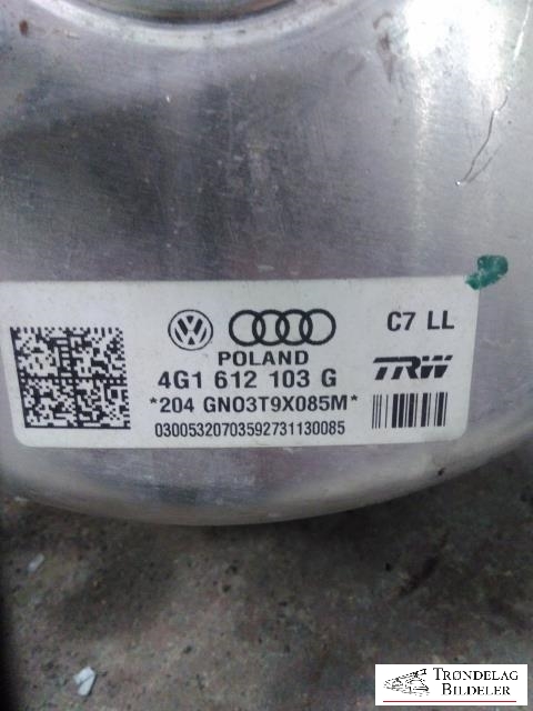 Bremsekraft-forsterker til Audi A6, 2011-2014 (Type IV, Fase 1) (C7) (C7) (TRW|4G1612103G)