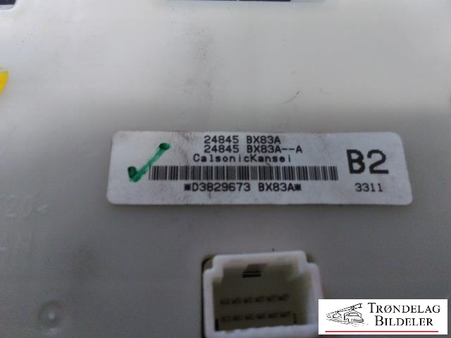 Varmeapparat betjening til Nissan Juke 2010-2014 (Fase 1)  (24845 BX83A|)