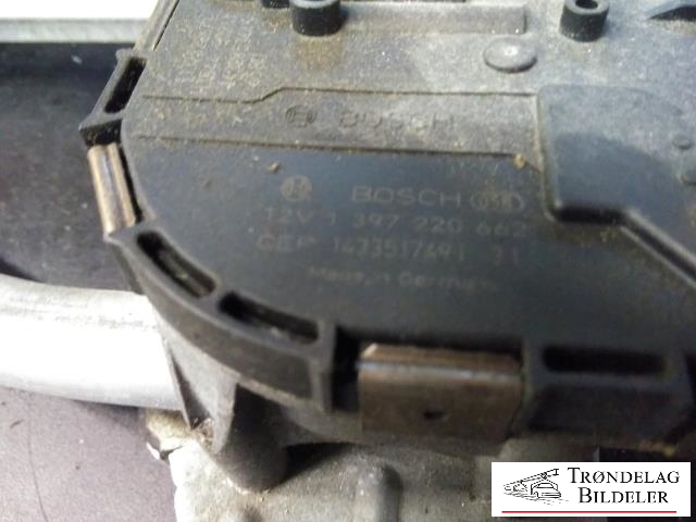 Viskermotor frontrute komplett m/overføring til VW Passat 2015-2019 (Fase 1) (B8) (B8) (BOSCH|3G1 955 119 A|1 397 220 662|)