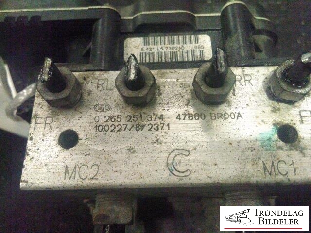ABS sentral til Nissan Qashqai 2010-2014 (Type I, Fase 2)  (BOSCH|2302100349|0265951528|0022P1588)