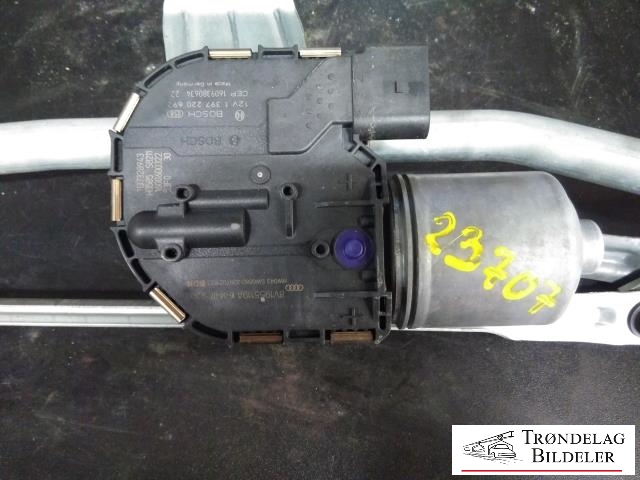 Viskermotor frontrute komplett m/overføring til Audi A3 2012-2016 (Type III, Fase 1) (BOSCH|8V1 955 119 A|1 397 220 629|)