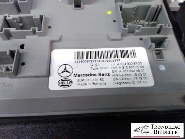 Styreenhet diverse til Mercedes E-Klasse 2016-2023 (W213) (W213) (HELLA|A 213 900 97 22|5DK 013 121-82|)