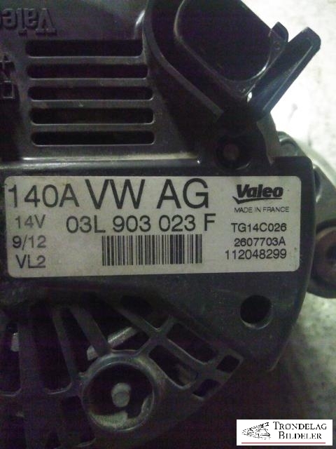 Dynamo diesel til VW Golf VI 2008-2012 (VALEO|03L303023F|)