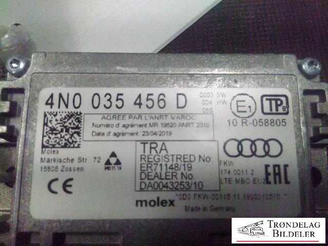 Antenne forsterker til Audi e-tron 2018-->>  (4N0035456 D|ER71148/19|)