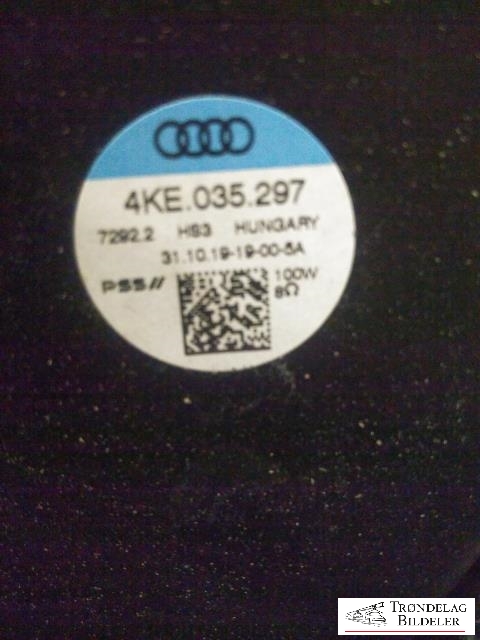 Bilstereo høyttaler til Audi e-tron 2018-->>  (4KE035297|72922|430400771412)