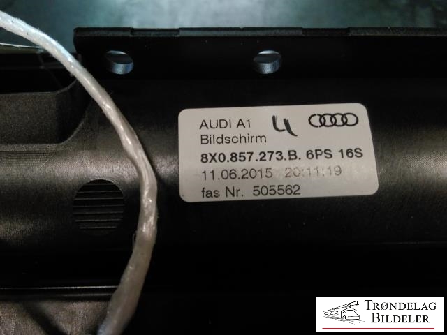 Multimedia display (MCU - Media Controller Unit) til Audi A1 2015-2018 (Type I, Fase 2)  (8X0 857 273 B|8X0 919 603 B|)