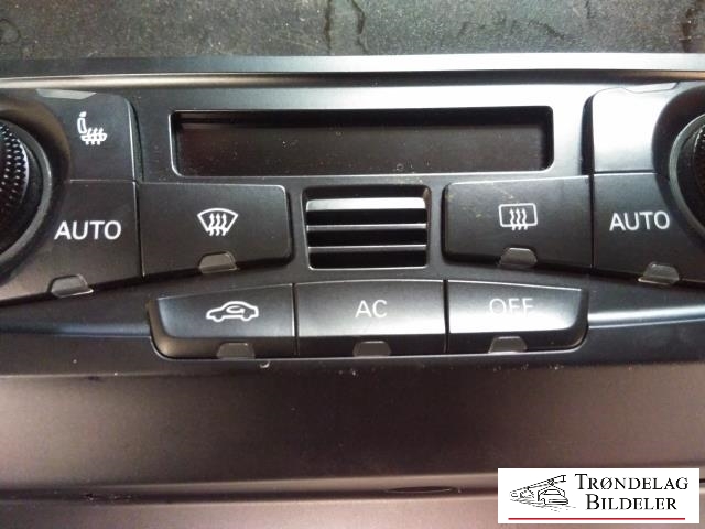 Varmeapparat betjening til Audi A4 2007-2014 (Type IV) (B8) (B8) (CONTINETAL|8T1 820 043 AK|)