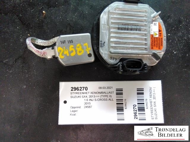 Styreenhet xenon/ballast til Suzuki SX4 S-CROSS, 2013-->> (Type II)  
